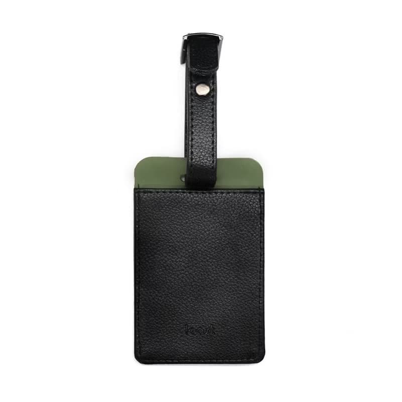 HOLI Luggage tag / Forest green black