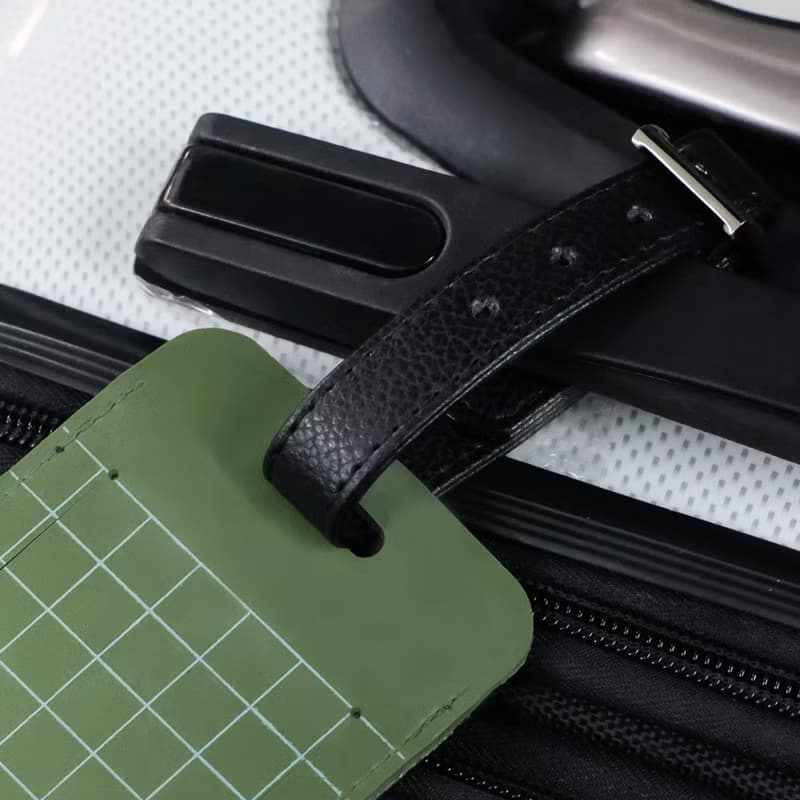 HOLI Luggage tag / Forest green black
