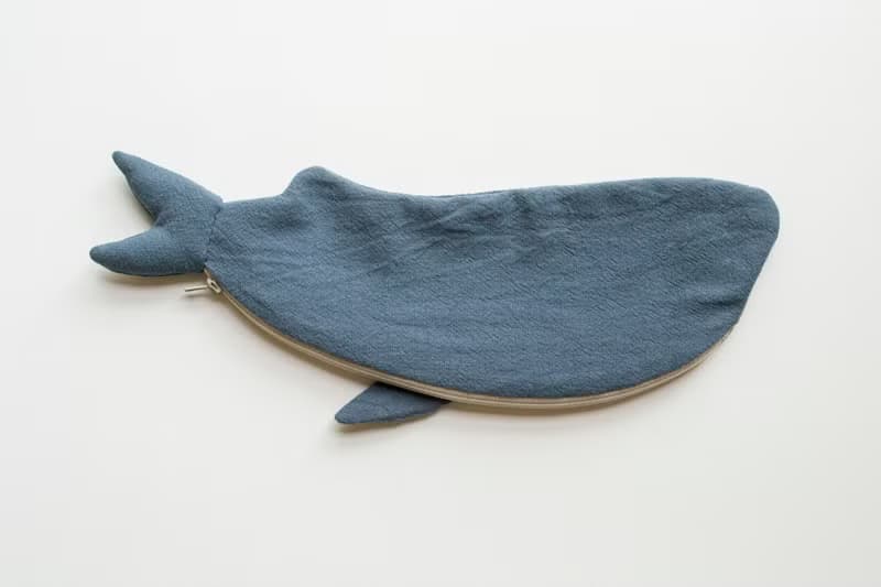 鯨魚 Whale travel cutlery pouch case - Slate