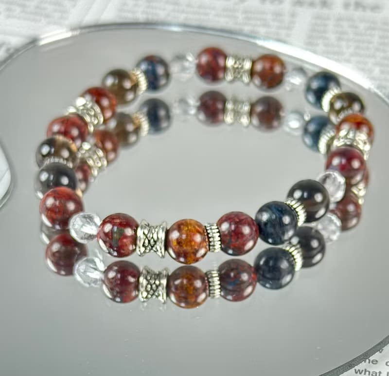 彼得石 茶晶 天然水晶手鍊 /激發勇氣 開發潛能 消除負能量