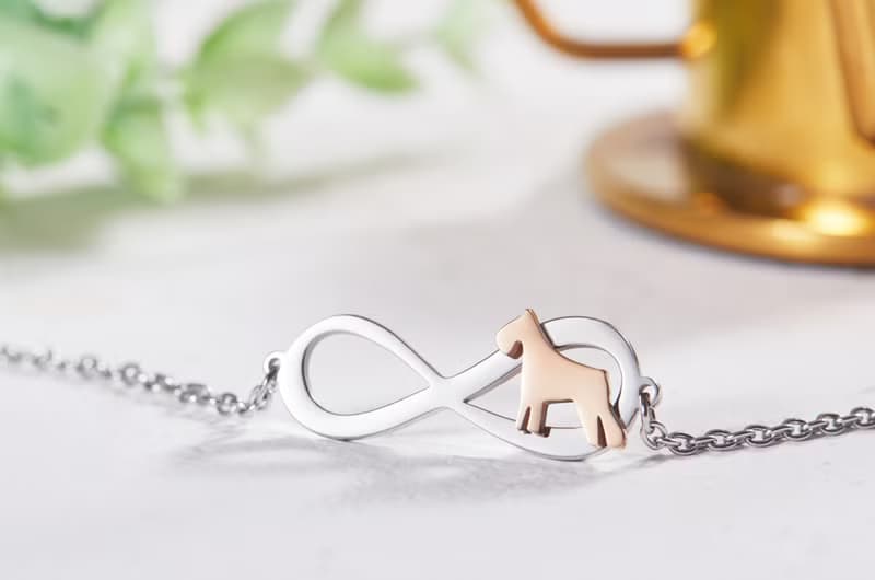 雪納瑞手鍊 - 永恆與狗系列-抗敏醫療鋼