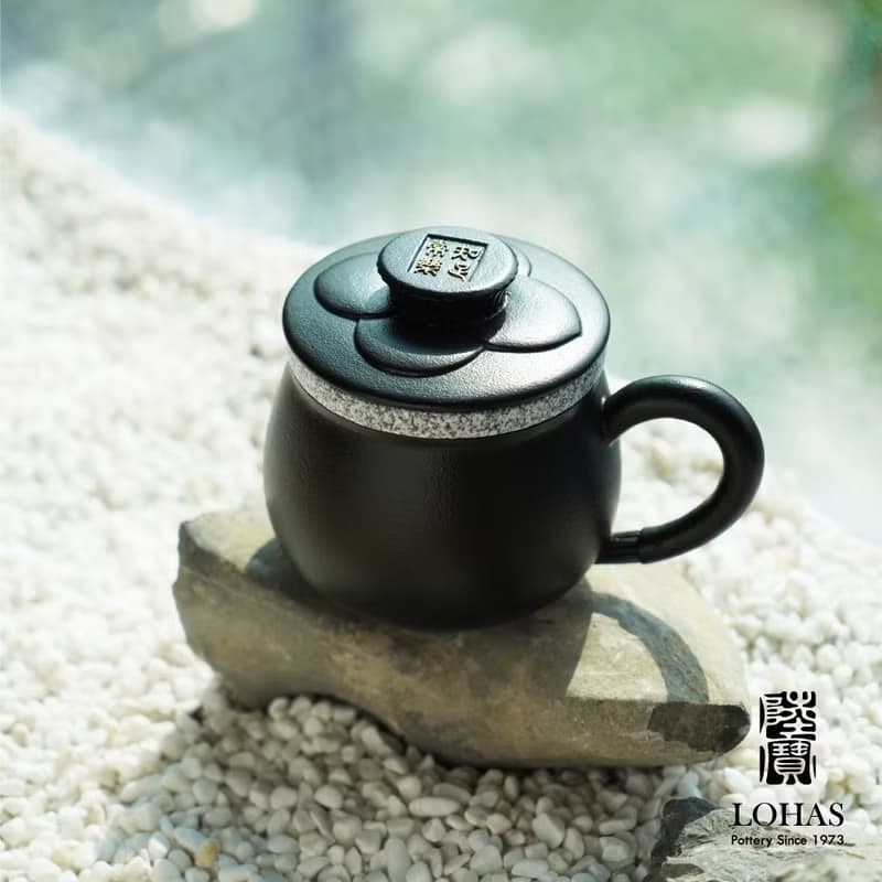 陸寶LOHAS 知足常樂 蓋杯 320ML 山竹 泡茶杯