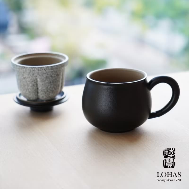 陸寶LOHAS 知足常樂 蓋杯 320ML 山竹 泡茶杯
