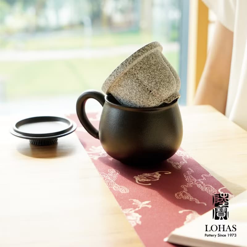 陸寶LOHAS 知足常樂 蓋杯 320ML 山竹 泡茶杯