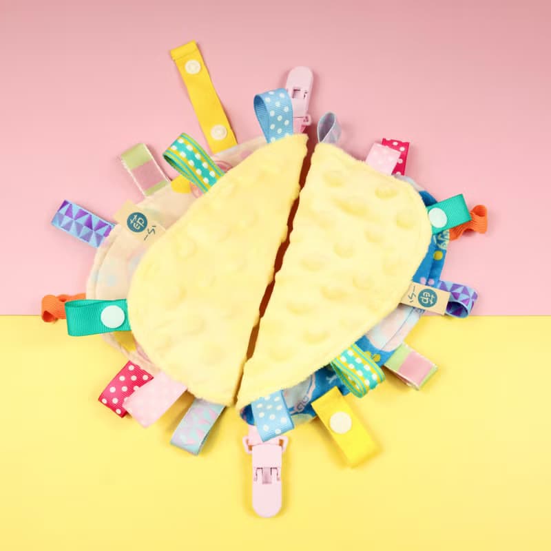 Lucky5印花 安撫巾 紅龜粿奶嘴鍊 口水巾 柔和親膚 彌月祝福禮