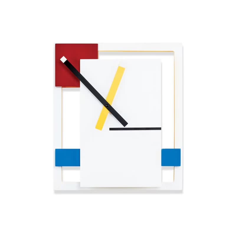 美國 MoMA 荷蘭風格派掛鐘 De Stijl Clock 創意藝術設計時鐘禮物