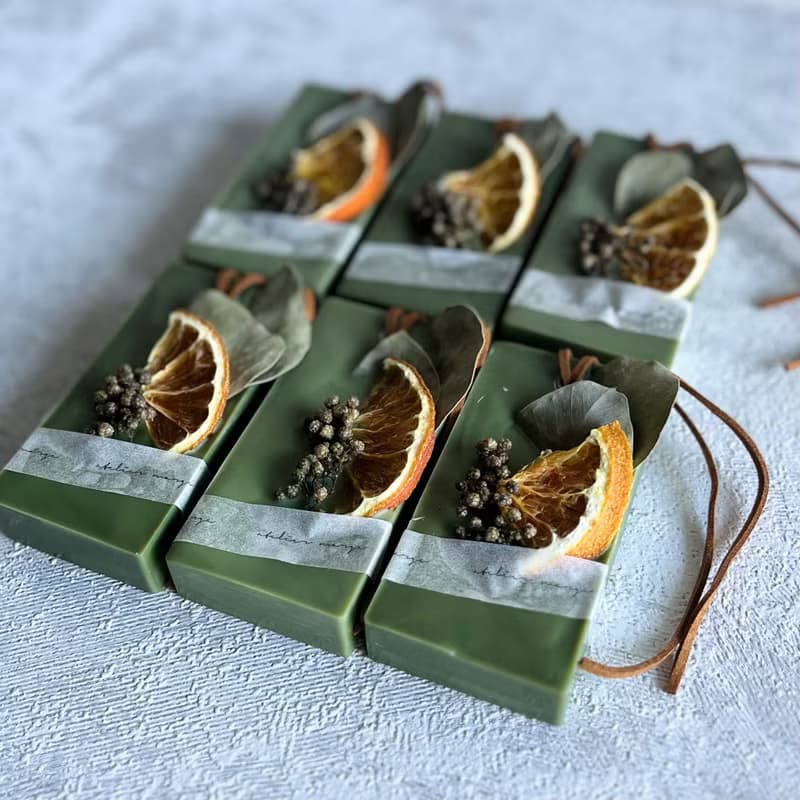 fragrance bouquet sachet green