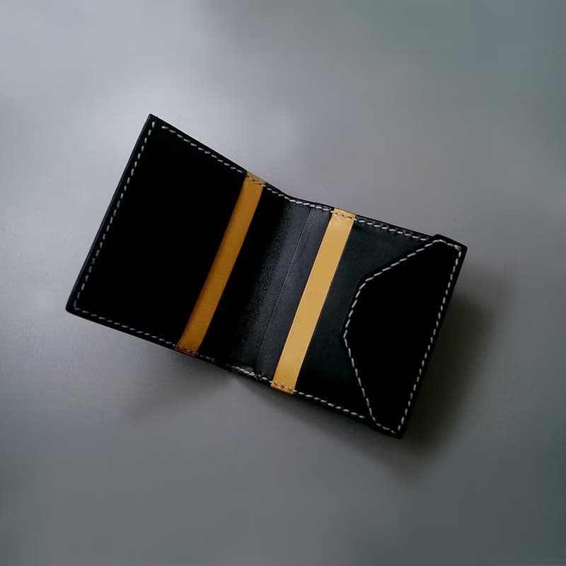 薄身拼色六卡短銀包 | 手縫皮革完成品 | BSP120