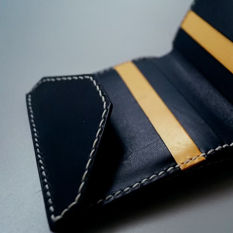 薄身拼色六卡短銀包 | 手縫皮革完成品 | BSP120