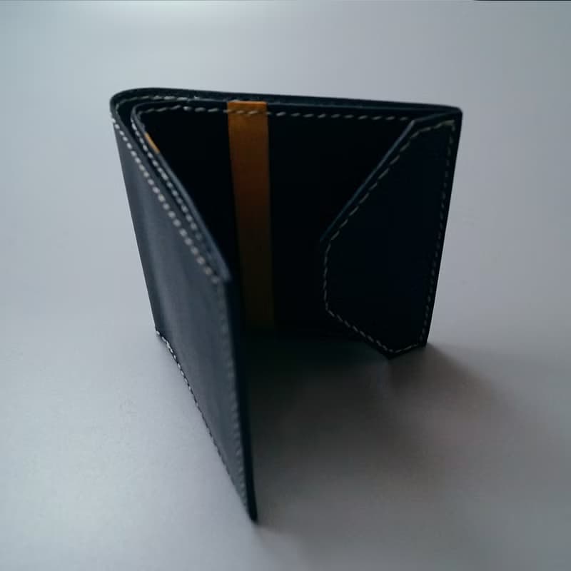 薄身拼色六卡短銀包 | 手縫皮革完成品 | BSP120