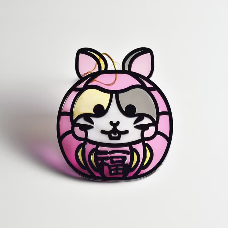 動物達摩 (倉鼠) 掛飾 l 蛇年 福貼 揮春 春聯 招財貓 招福貓