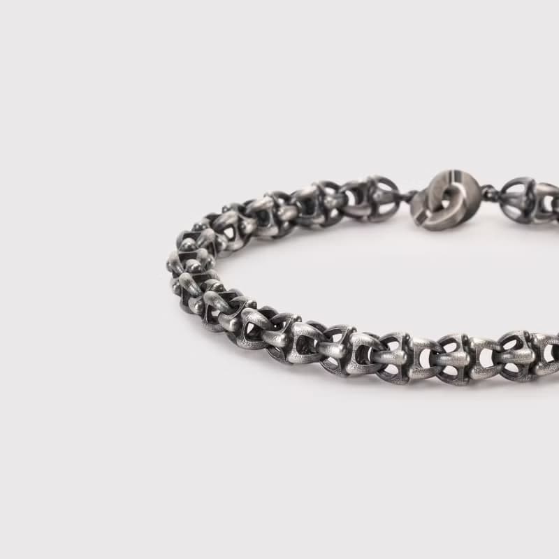 Handmade 925k Sterling Silver Bracelet Oxidized, Durable for Everyday Wear
