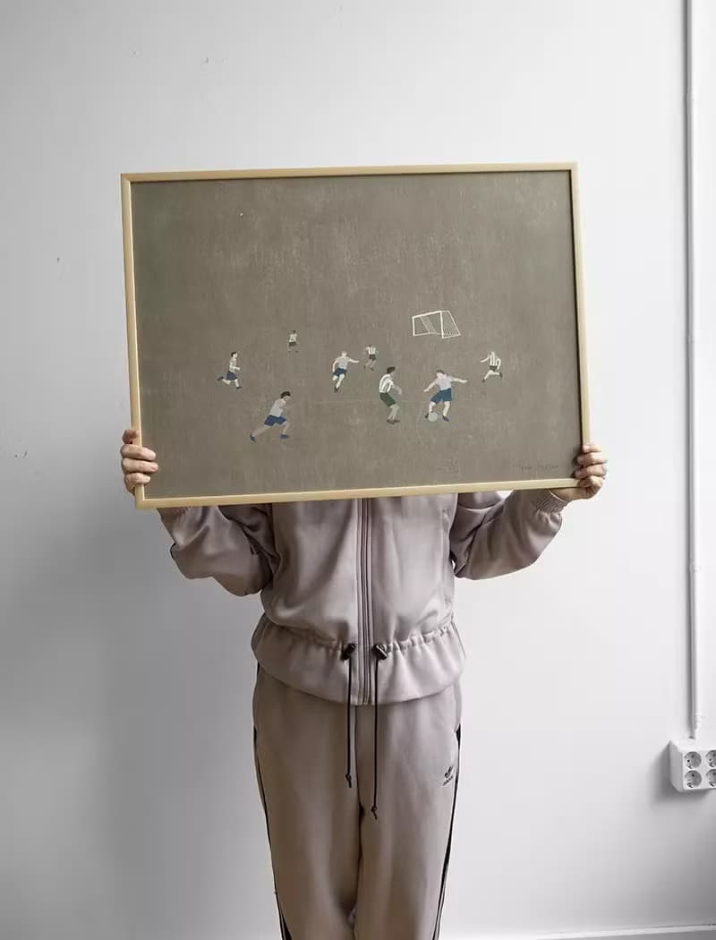 Elisabeth Dunker -瑞典藝術家設計海報 Soccer poster (50X70cm)