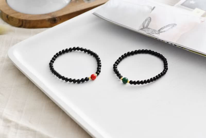 吸收負能量天然黑曜石極細氣質手鍊(含開光)轉運開運、守護愛情