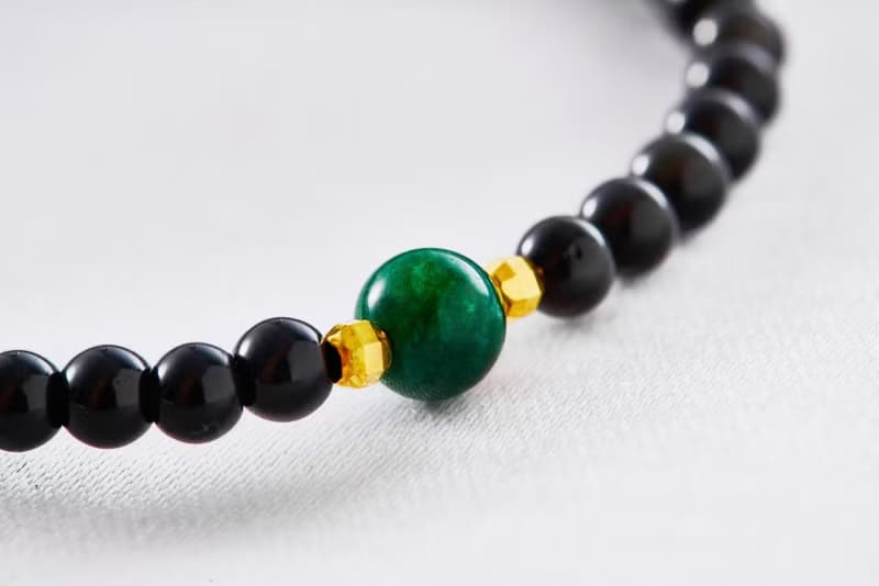 吸收負能量天然黑曜石極細氣質手鍊(含開光)轉運開運、守護愛情