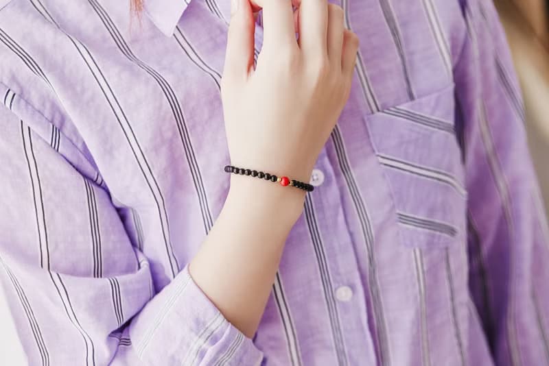 吸收負能量天然黑曜石極細氣質手鍊(含開光)轉運開運、守護愛情