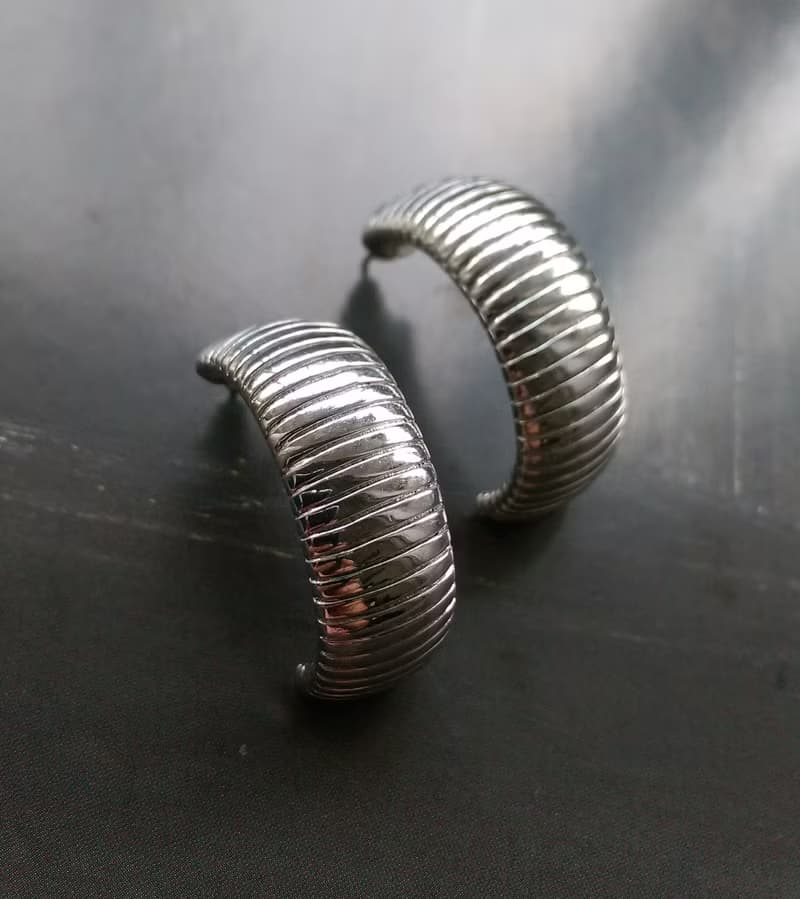 Vintage Jewelry 西洋古董飾品 PARK LANE C版圈 簡約 針式耳環