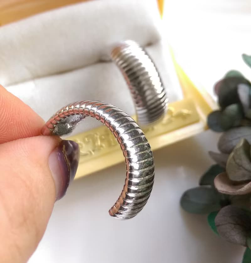 Vintage Jewelry 西洋古董飾品 PARK LANE C版圈 簡約 針式耳環