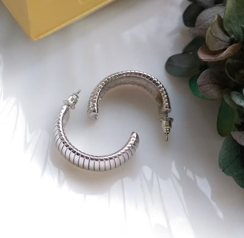 Vintage Jewelry 西洋古董飾品 PARK LANE C版圈 簡約 針式耳環