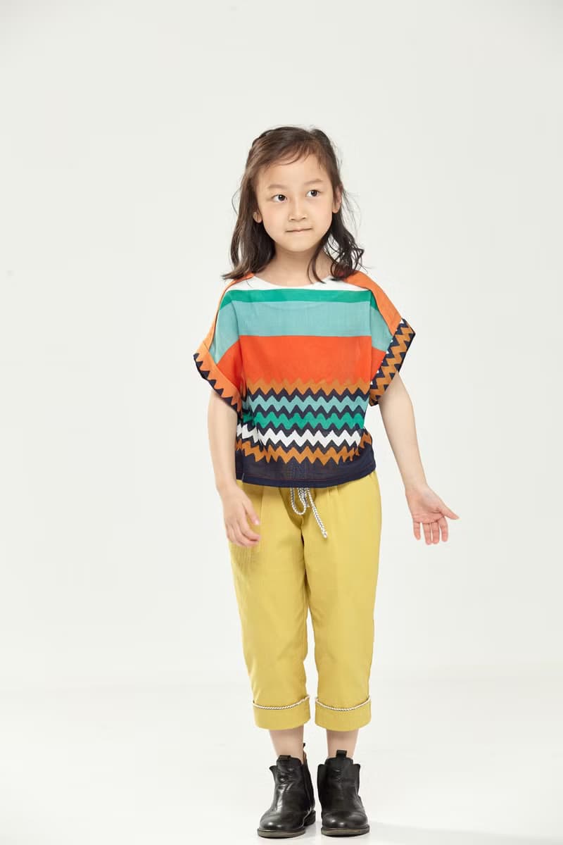 Ángeles-克拉洛繫帶七分褲(黃/灰)