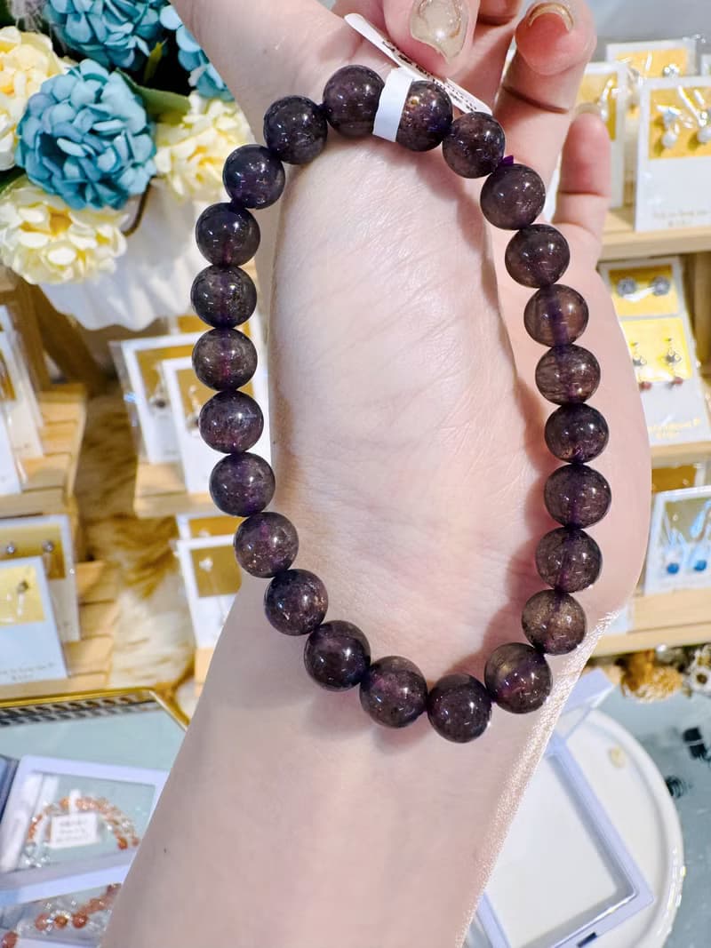 畢業璀璨血滴菫青石8mm17.90g帶彩麟光守財增加人緣開發靈性