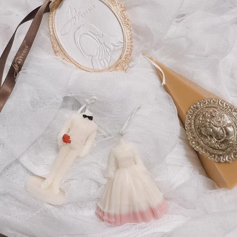 巴洛克時期 復古 新娘 新郎 造型香氛蠟燭 伴娘禮 婚禮小物 禮盒