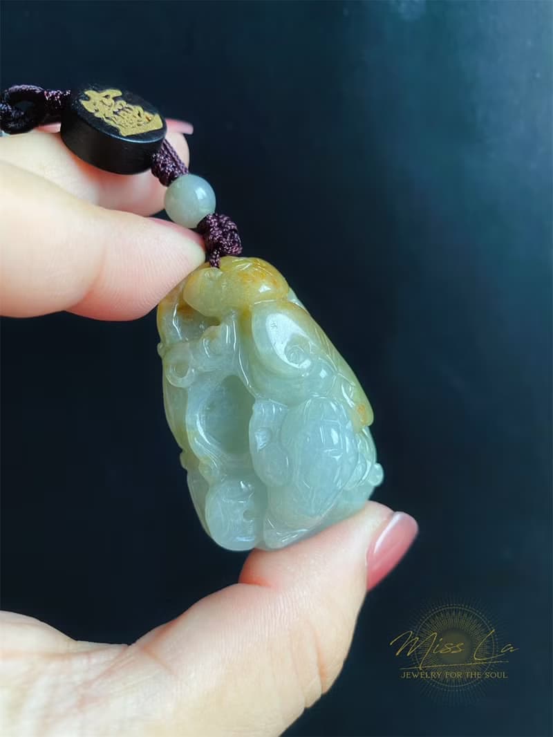 天然緬甸玉 翡翠 翹色巧雕 黃翡玉質細膩 如意 三腳金蟾 包掛