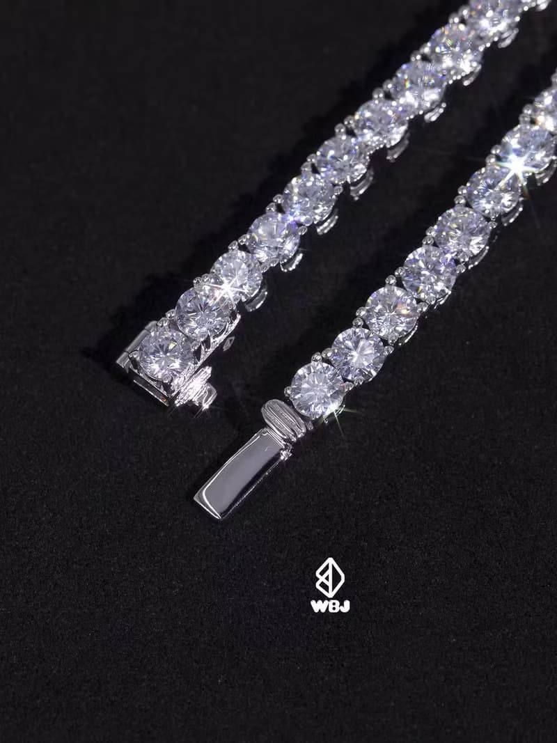 Wbj 4mm網球手鏈 滿鑽手鍊 手環