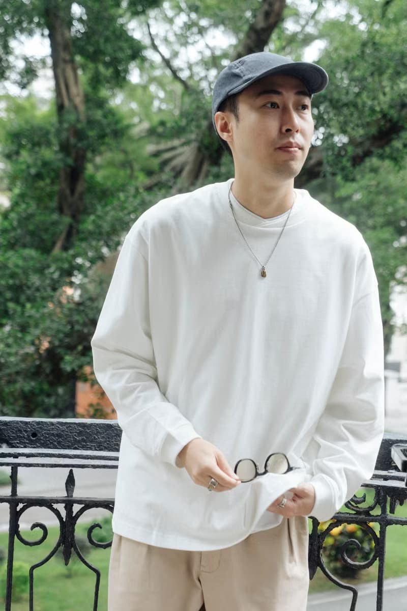 T-SHIRT 雙層V領秋冬季基本款長袖TEE恤 超舒適面料寬鬆質感設計