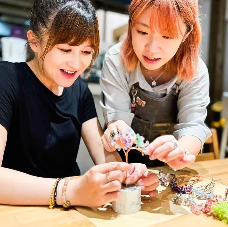【體驗】【台北場】下班隨手作 | 大盆招財水晶樹