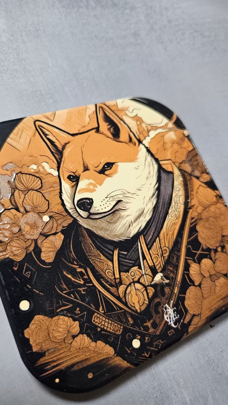 執政官柴犬-吸水陶瓷杯墊