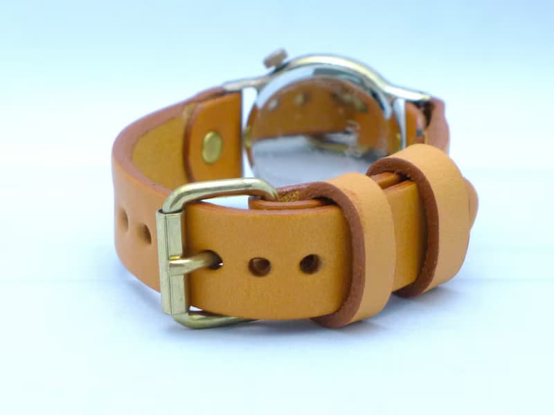 手作り腕時計  On Time-B  OR(オレンジ)文字盤 Mens Brass (214B OR)