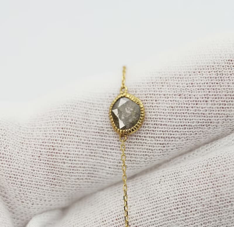 Nebulous Starfield 椒鹽鑽手鍊