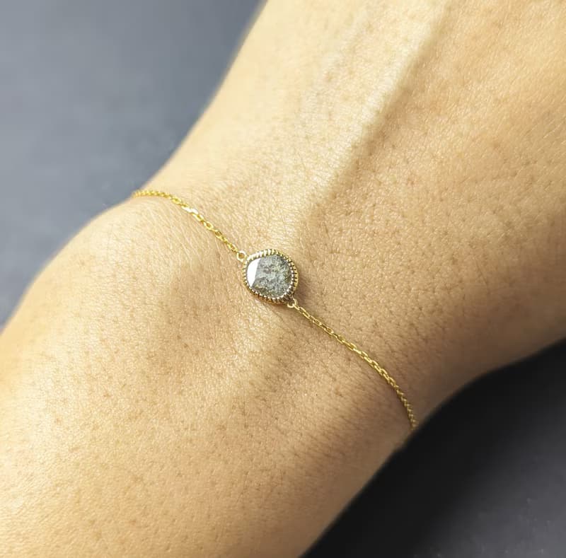 Nebulous Starfield 椒鹽鑽手鍊