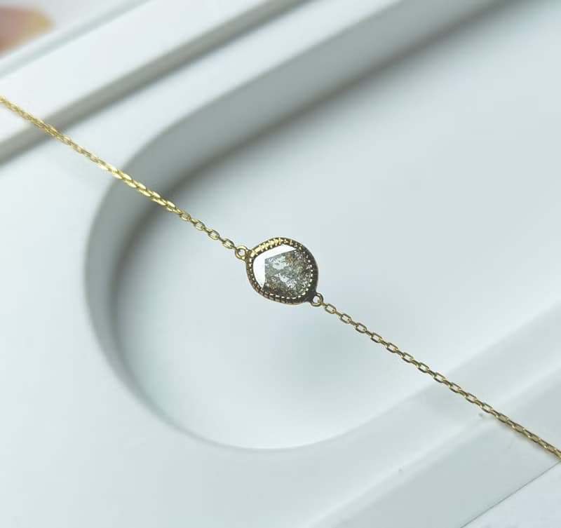 Nebulous Starfield 椒鹽鑽手鍊