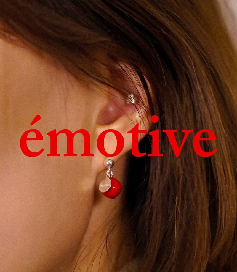 red pearl earring