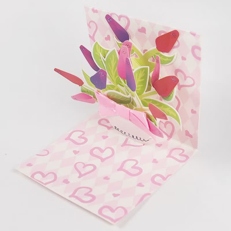 TRK小卡-玫瑰花束【Up With Paper-立體卡片 多用途】