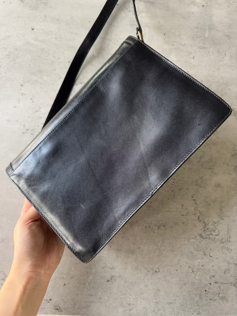 中古正品 Bally 牛皮 真皮包 風琴包 斜背包