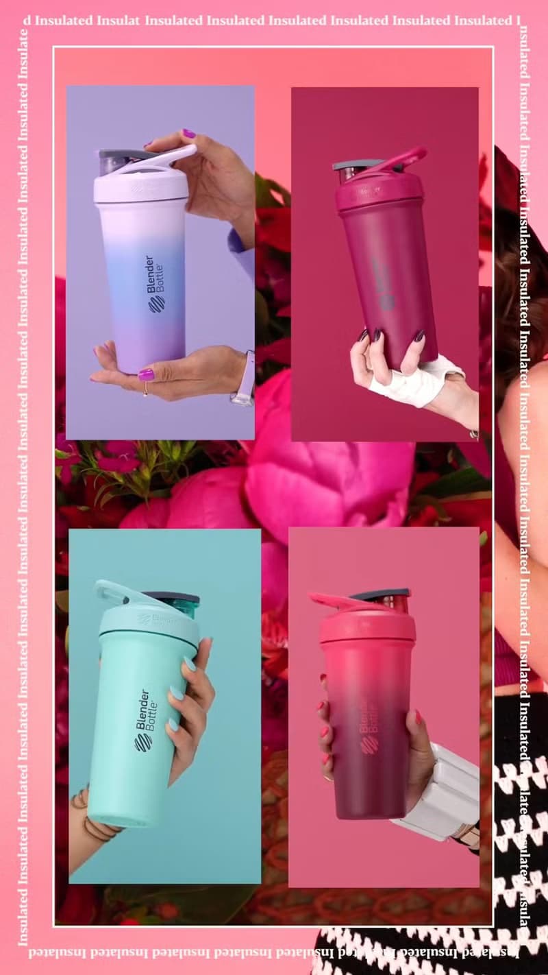 【BlenderBottle】Sleek 保冰保溫杯 740ml 不鏽鋼搖搖杯