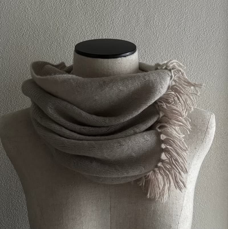 カシミヤ　ネックウォーマー