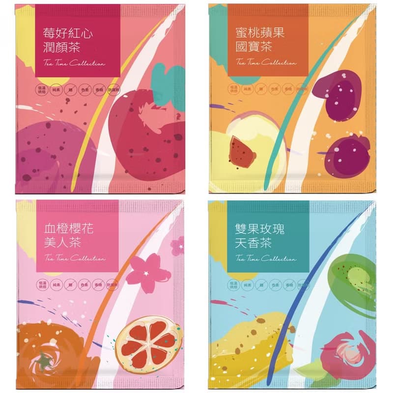 午茶時光系列_無添加花果養生茶8入(四種口味)【Hoiis好集食】