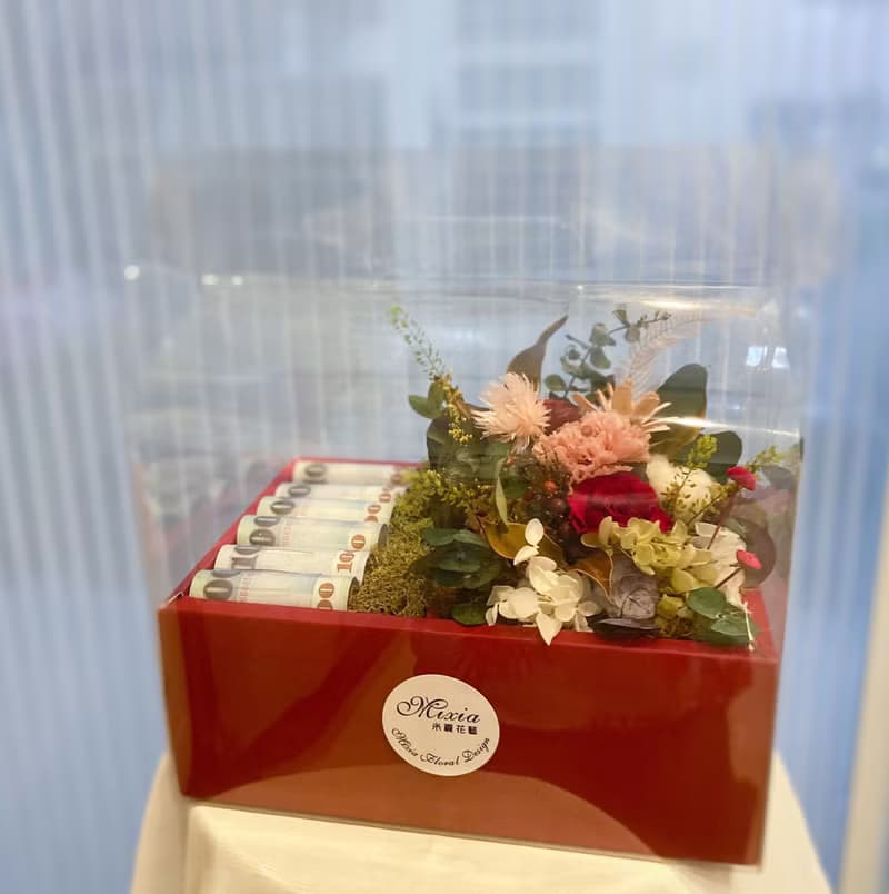 永生花有錢花禮盒 永生玫瑰 不凋康乃馨 生日 禮物
