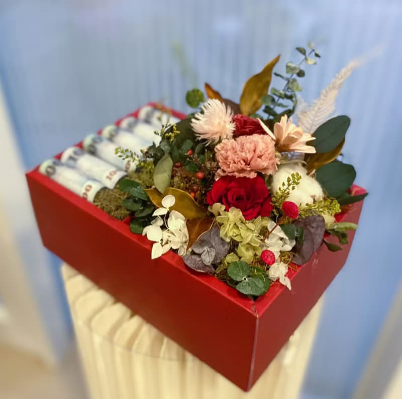 永生花有錢花禮盒 永生玫瑰 不凋康乃馨 生日 禮物