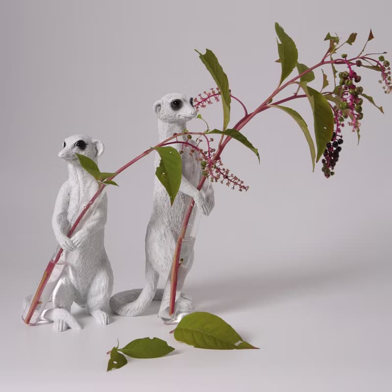 haoshi 良事設計 狐獴花器 - 送上祝福 站姿01