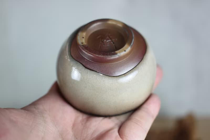【母親節禮物】80ml 柴燒 鈞釉 手拉坯茶杯 鶯歌名家葉敏祥手作