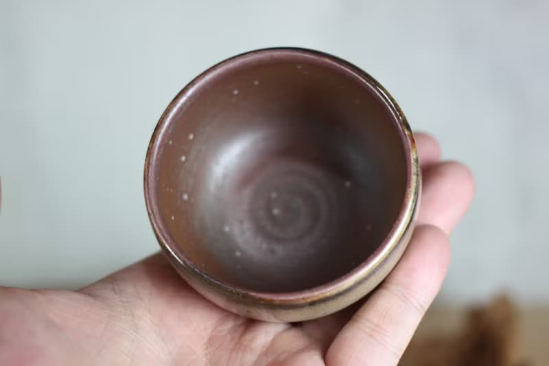 【母親節禮物】80ml 柴燒 鈞釉 手拉坯茶杯 鶯歌名家葉敏祥手作