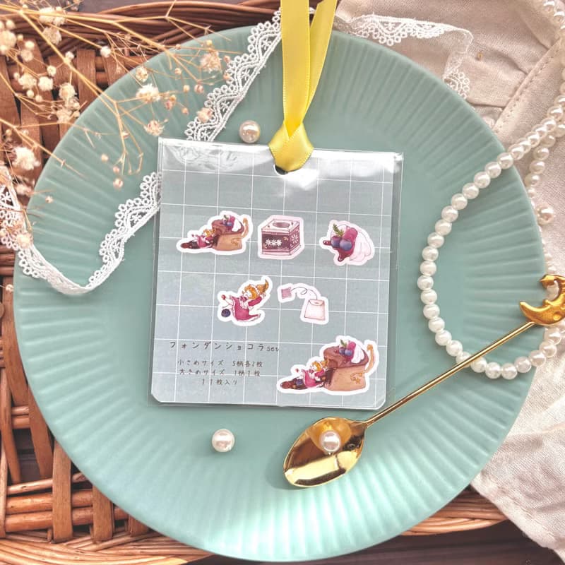 フレークシール　フォンダンショコラセット