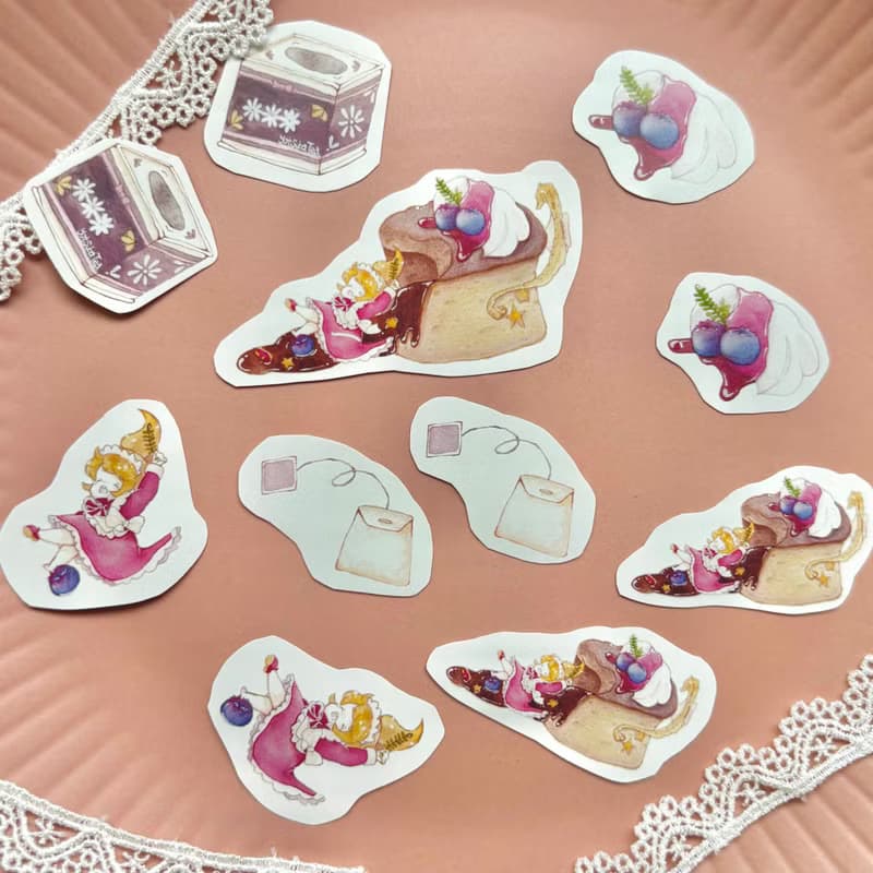 フレークシール　フォンダンショコラセット