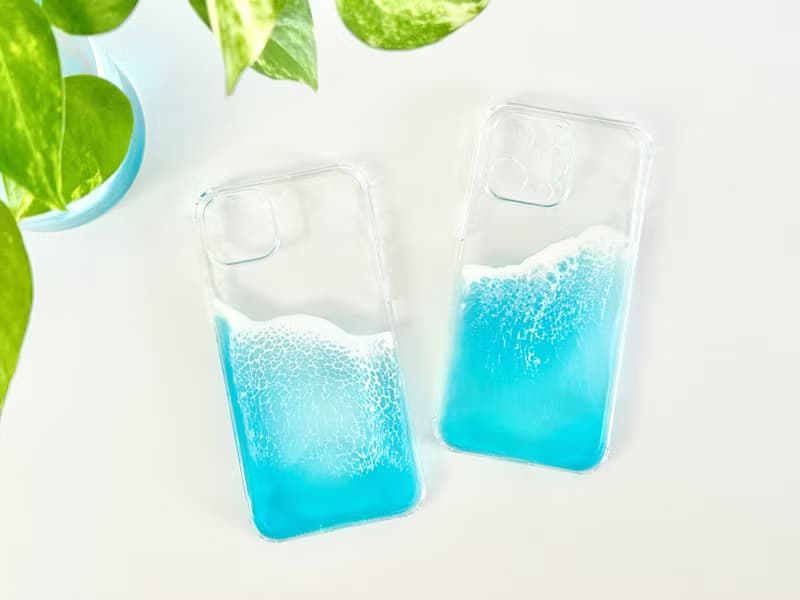 iPhone 14/15 series Beach Phone Case, Hand-painted, Ideal Gift