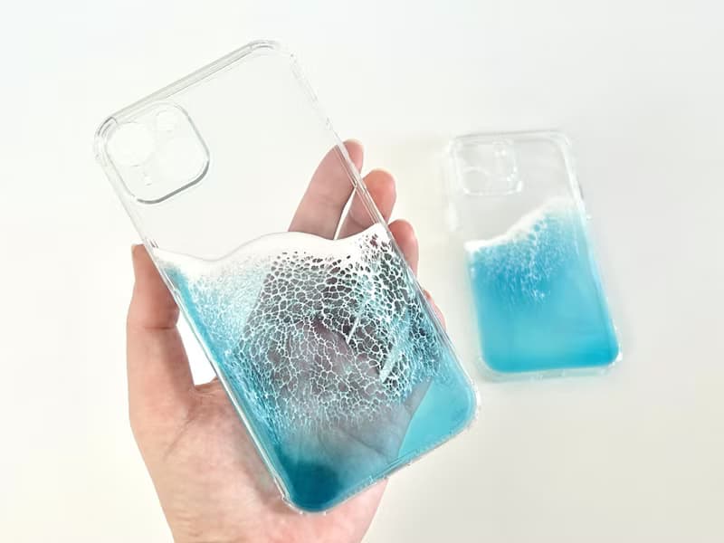 iPhone 14/15 series Beach Phone Case, Hand-painted, Ideal Gift